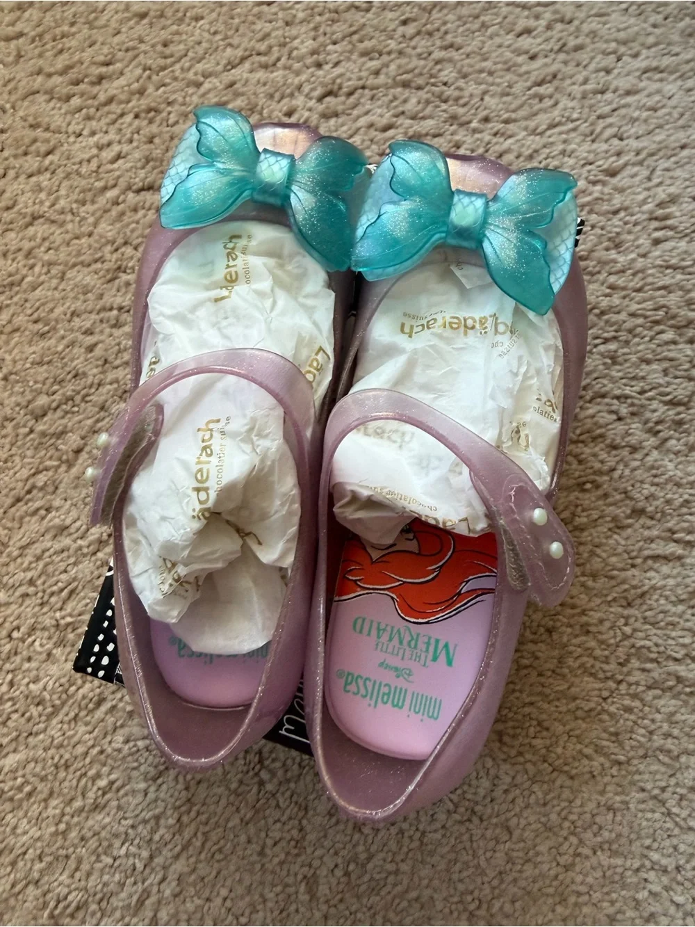 Mini Melissa 12 Pink Disney Little Mermaid Mary Jane with Bow